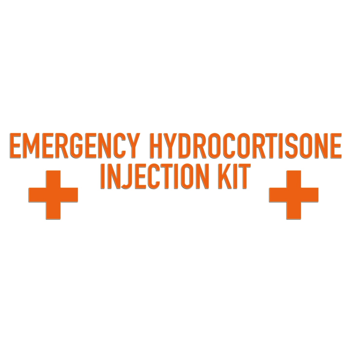 Emergency Hydrocortisone Injection Kit Sticker