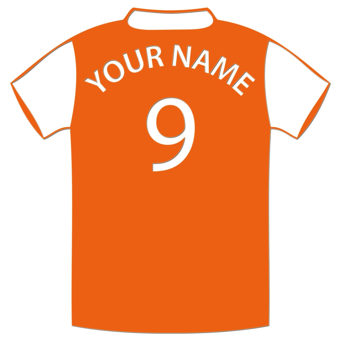 Personalised Football Shirt Sticker
