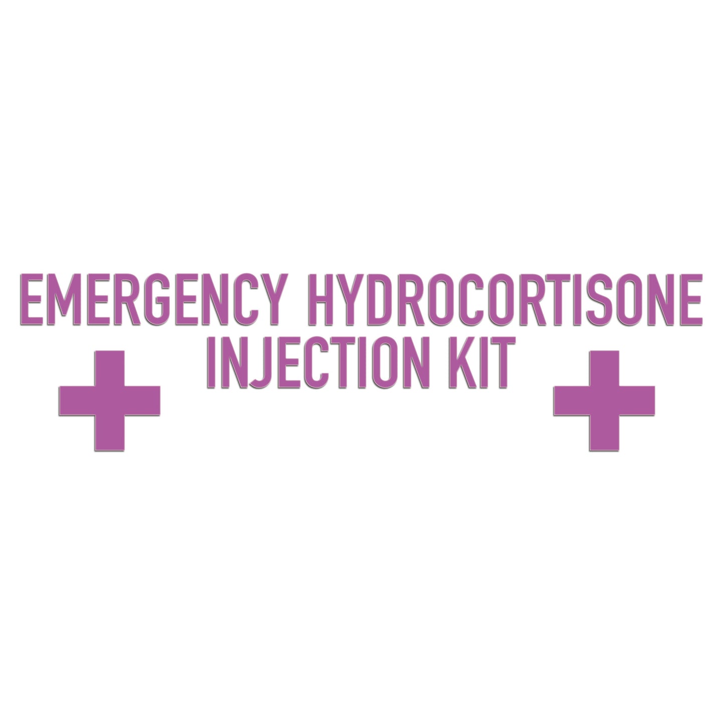 Emergency Hydrocortisone Injection Kit Sticker