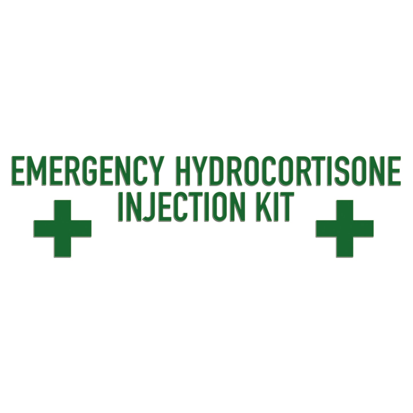 Emergency Hydrocortisone Injection Kit Sticker