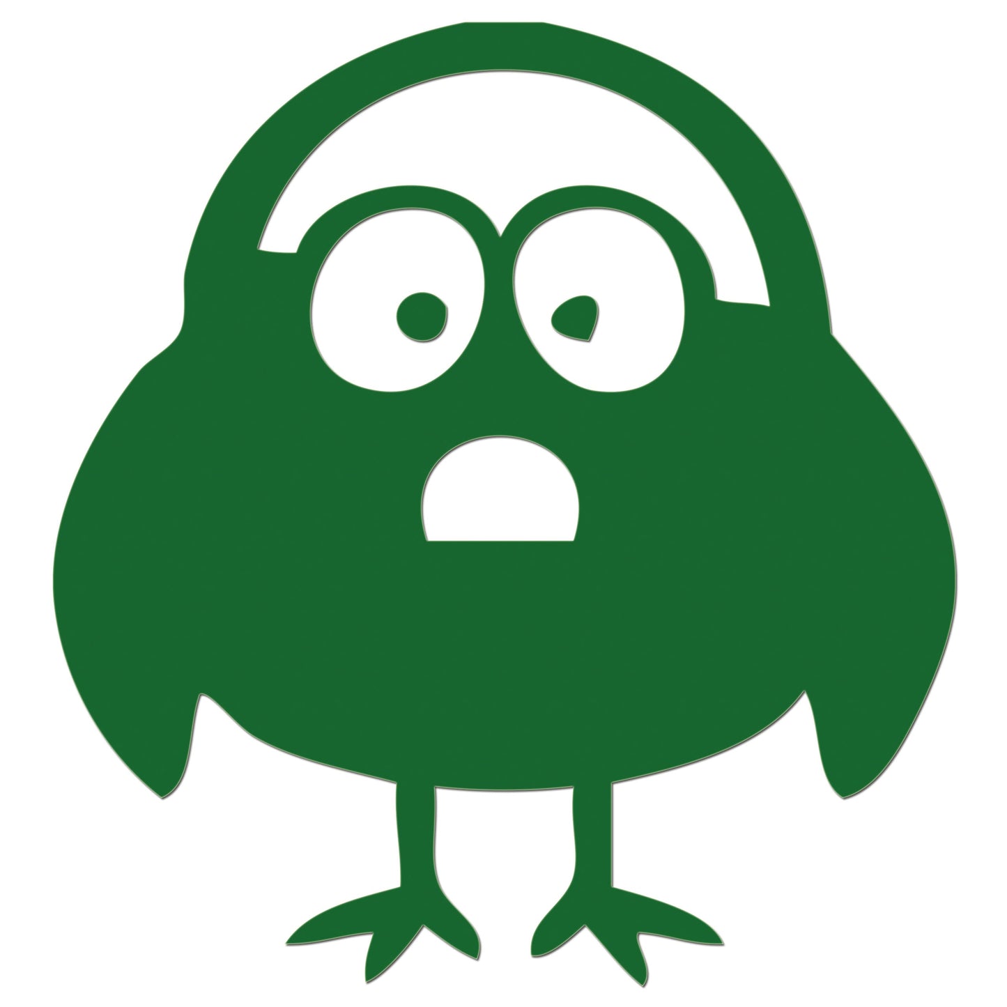 Funny Cartoon Bird Sticker