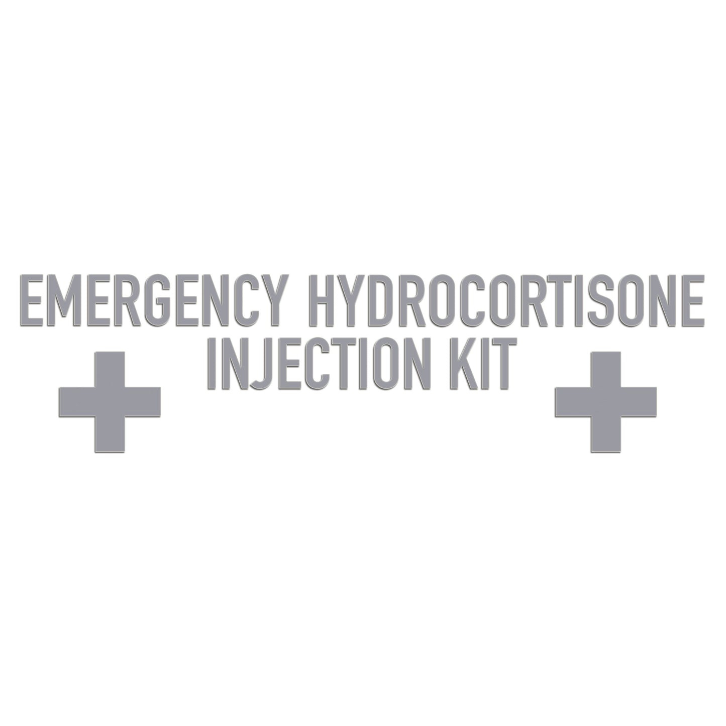 Emergency Hydrocortisone Injection Kit Sticker