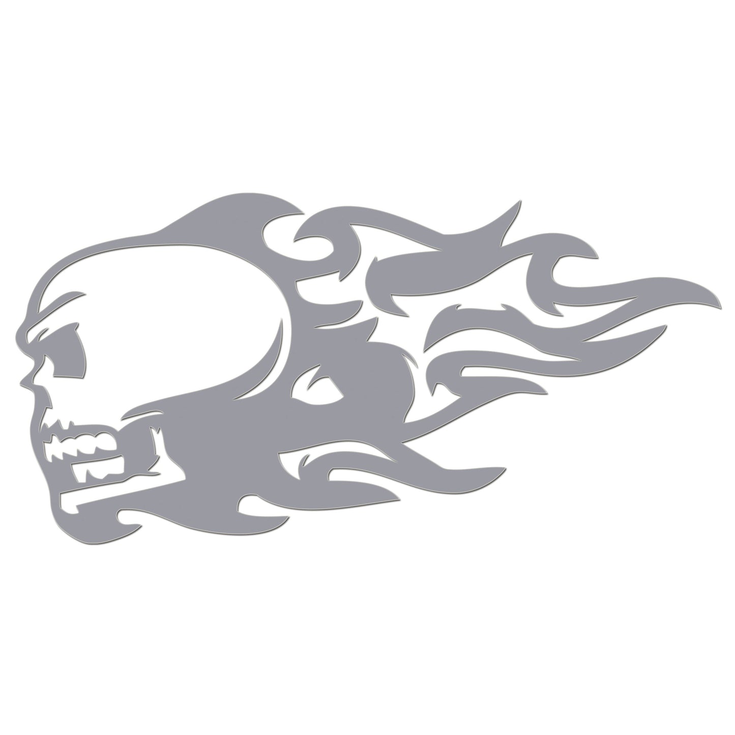 Flaming Skull Sticker