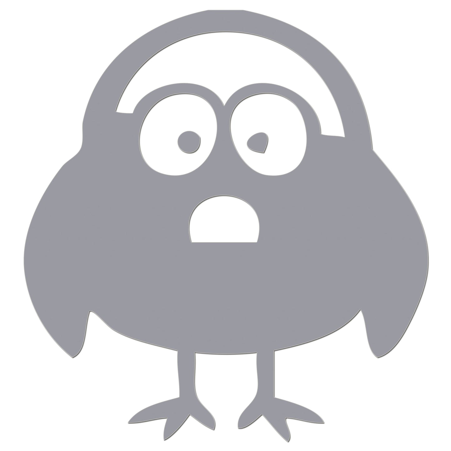 Funny Cartoon Bird Sticker