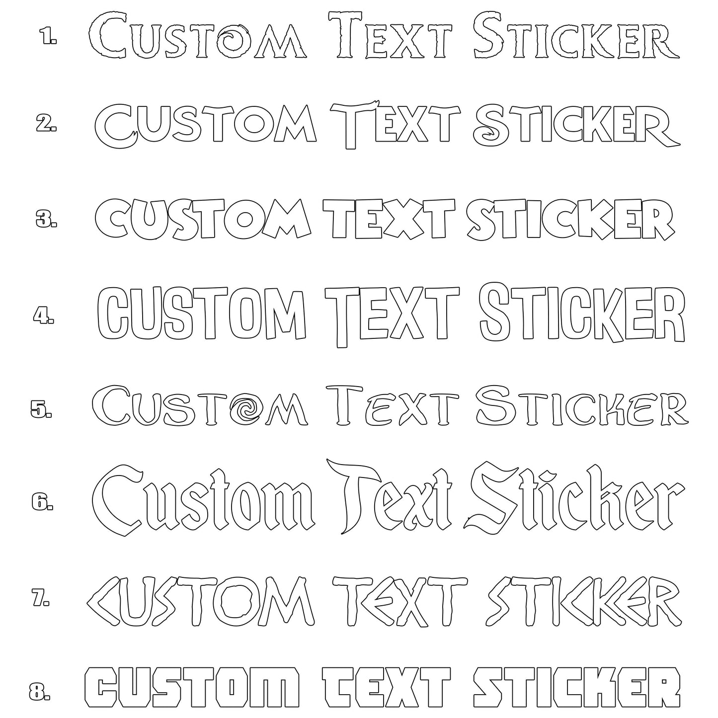 Famous Movie Fonts Iron On HTV Transfer