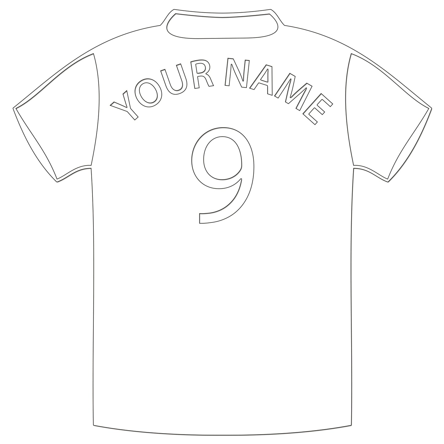Personalised Football Shirt Sticker