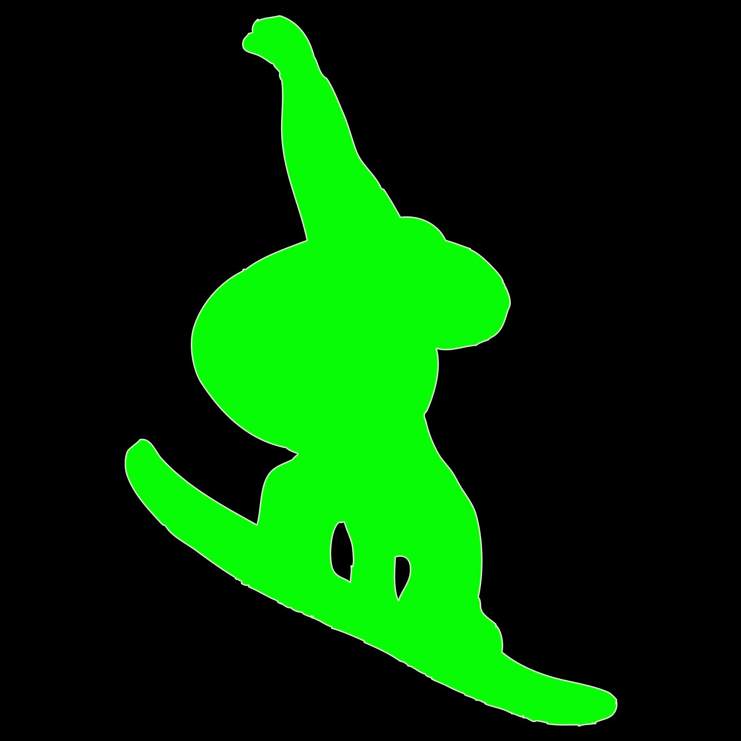 Snowboarder Sticker