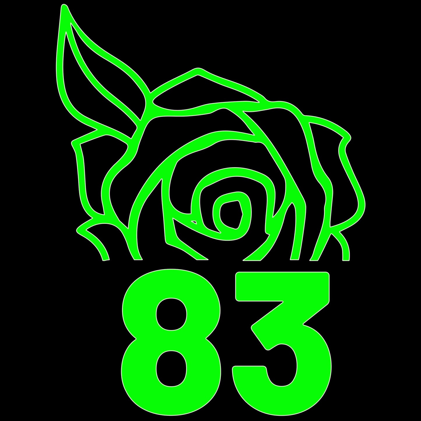 Wheelie Bin Caddy Recycle Home Decor Rose House Number Sticker Label