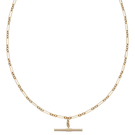 Elements Gold T-Bar Chain Necklace