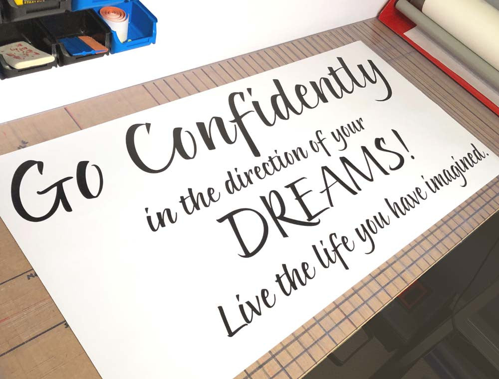 Go Confidently in the Direction of Your Dreams Wall Decal
