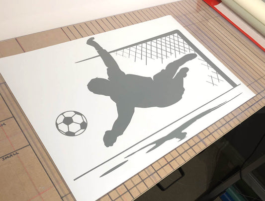 Football Goalkeeper Wall Sticker – Dynamic Soccer Player Silhouette