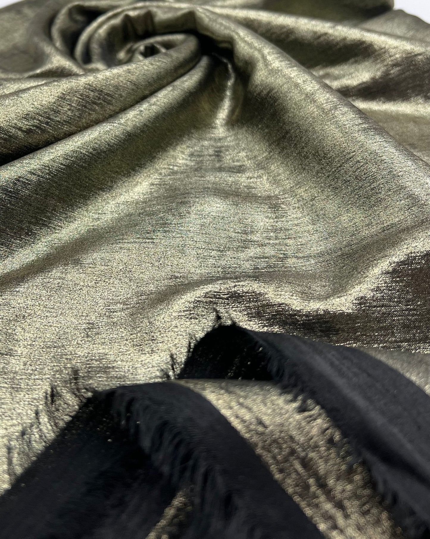 Gold Shiny Lightweight Non Stretch Fabric