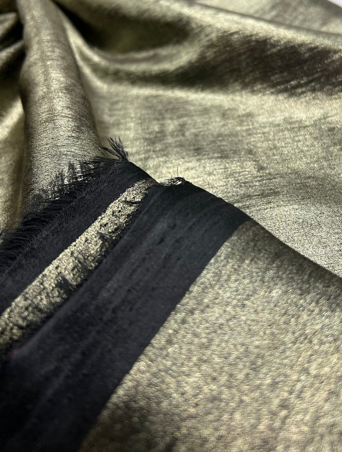 Gold Shiny Lightweight Non Stretch Fabric