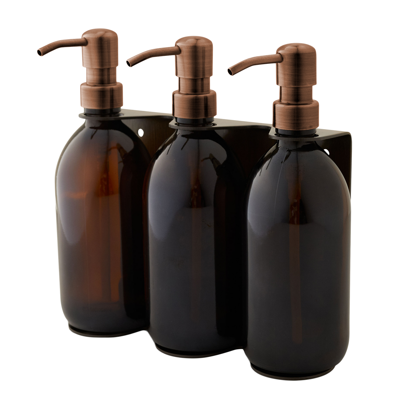 Gold Triple Wall Mounted Soap Dispenser