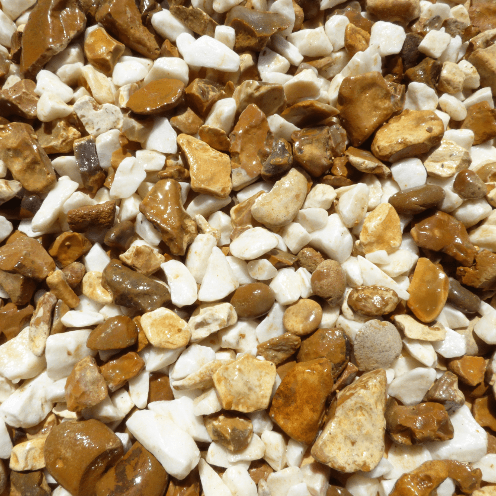 Gold & White Blend Gravel Chippings Bulk Bag