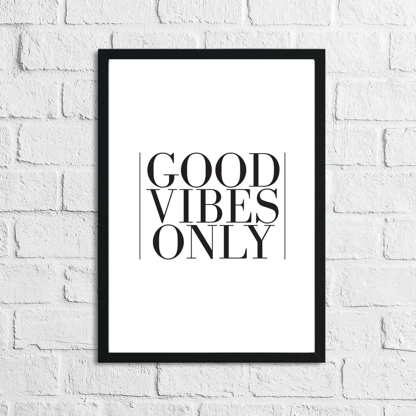 Good Vibes Only Home Simple Home Wall Decor Print