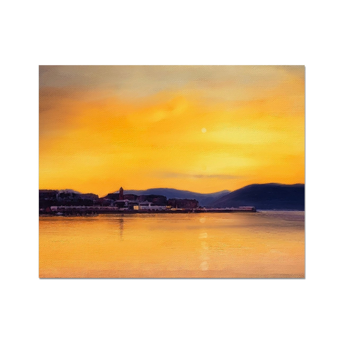 Gourock Sunset From Cardwell Bay Artist Proof Collector Print