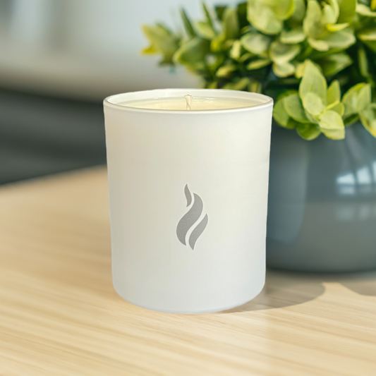 Soy Wax Scented Candle - Medium - White