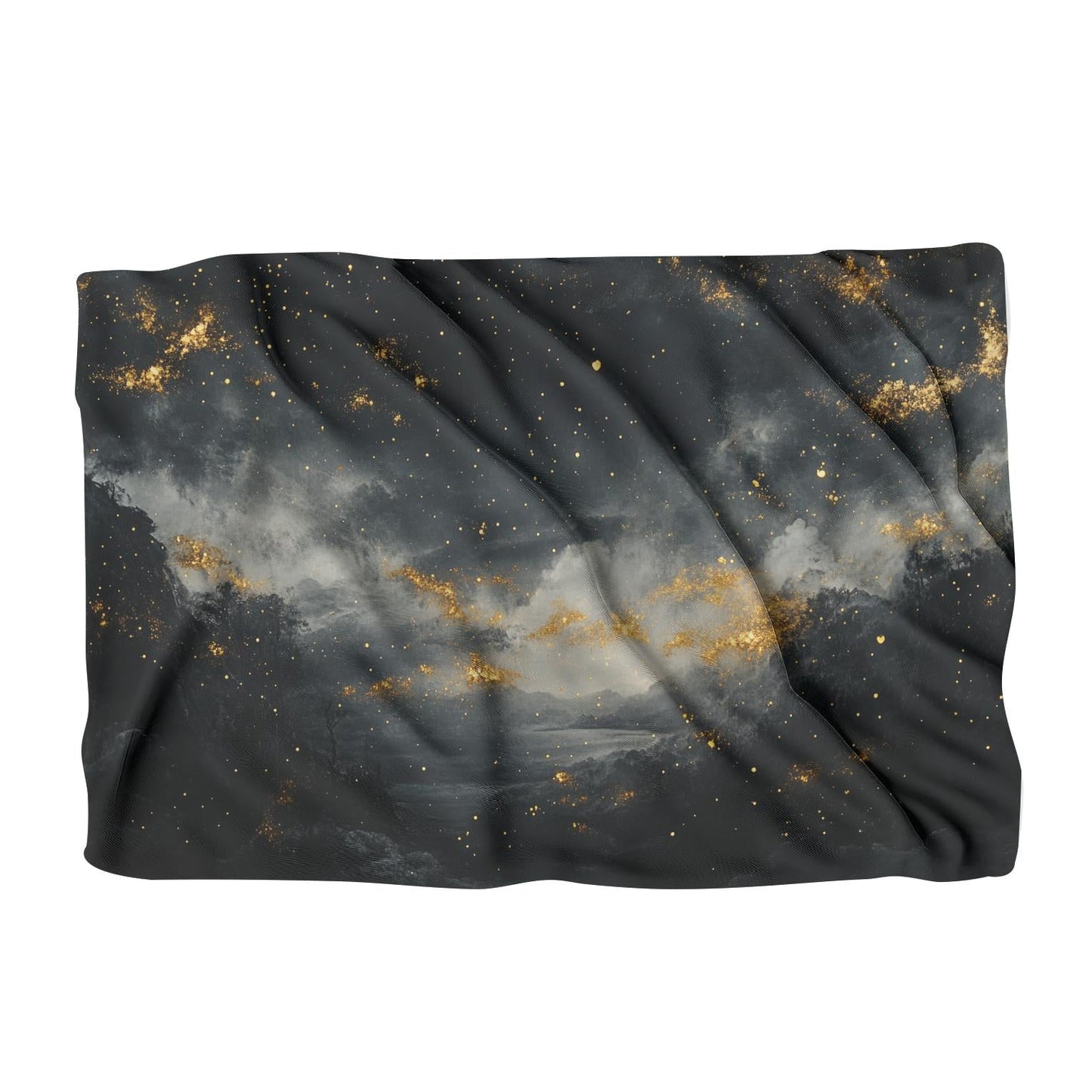 Golden Stars on Shadowed Blanket