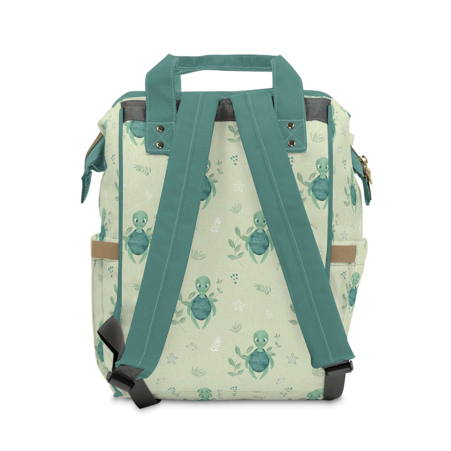 Green Baby Changing Backpack Bag - Turtle Recall