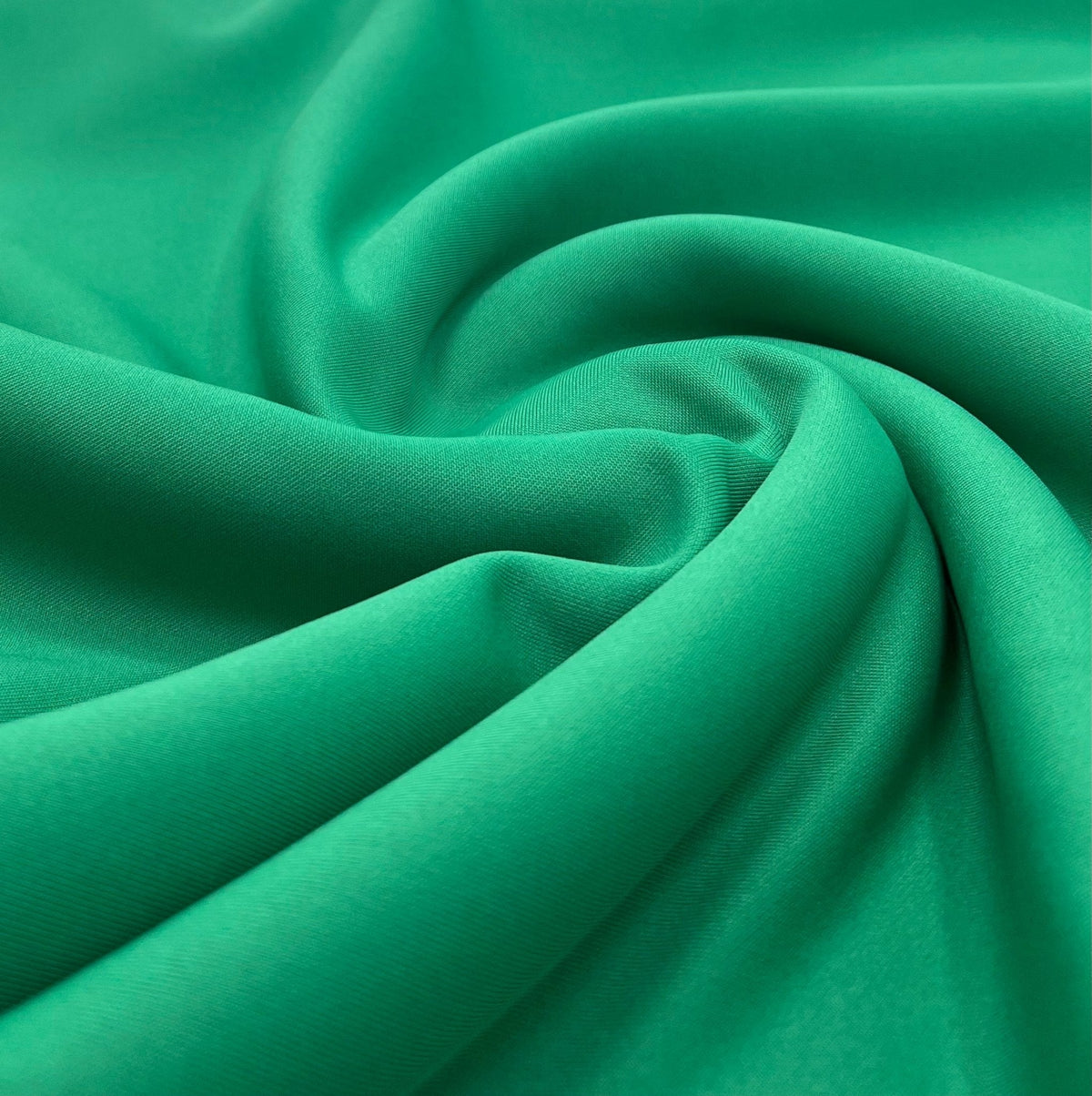 Green Plain Scuba 4 Way Stretch Smooth Jersey Fabric