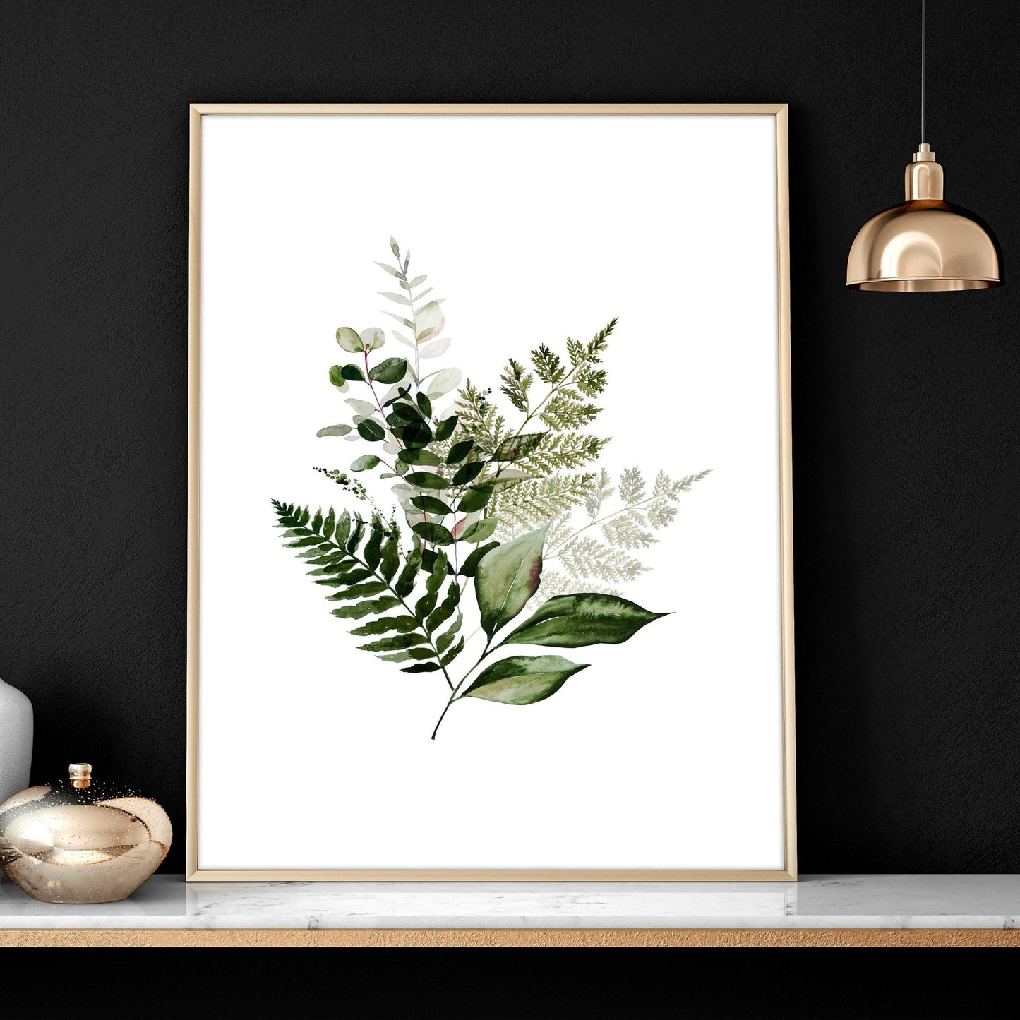 Greenery wall painting | set of 3 wall art prints