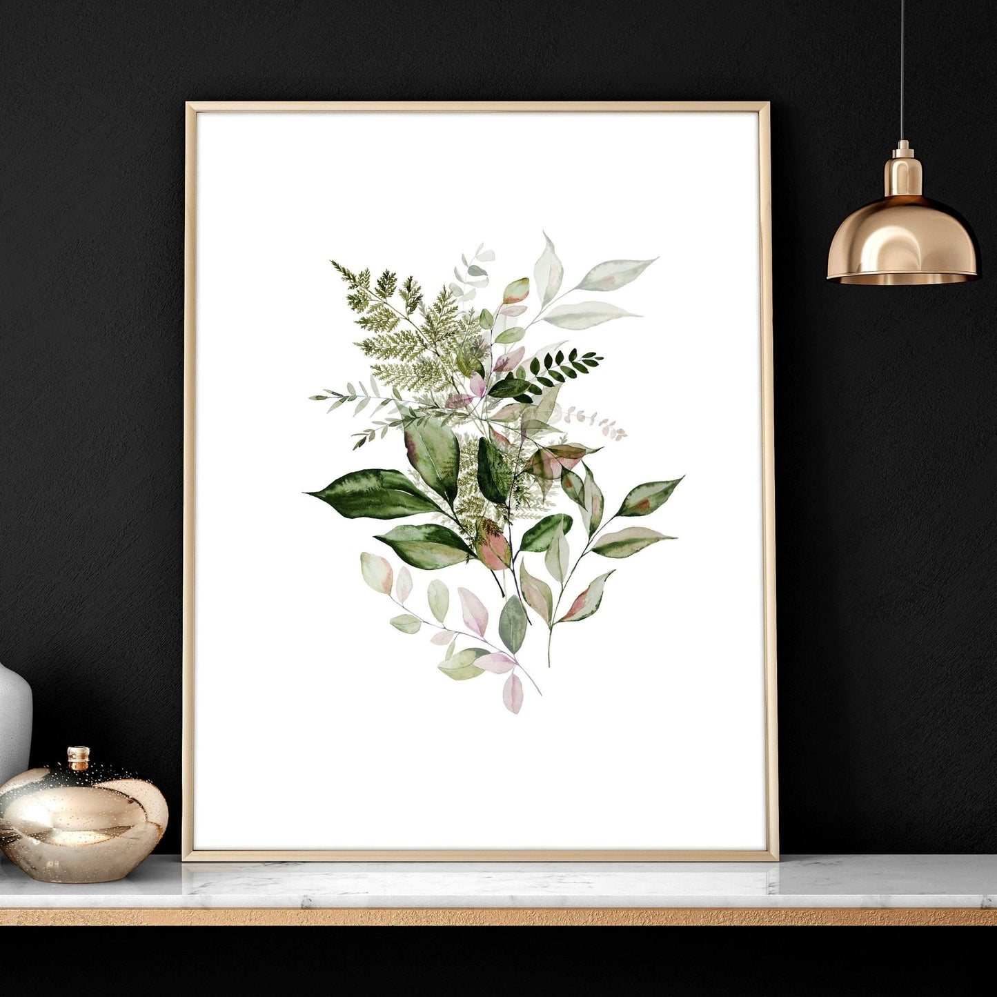 Greenery wall painting | set of 3 wall art prints