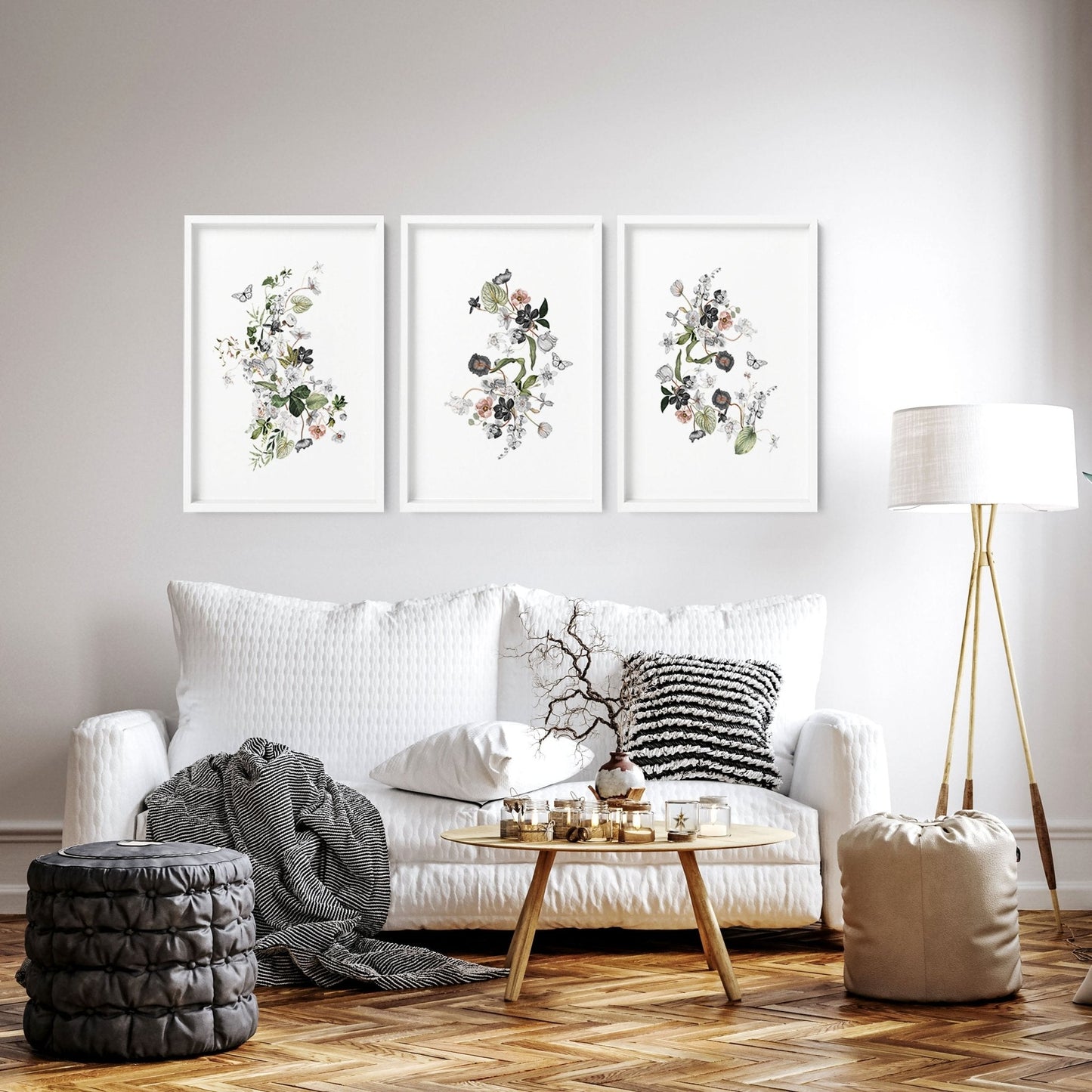 Greenery wall art | set of 3 wall art prints