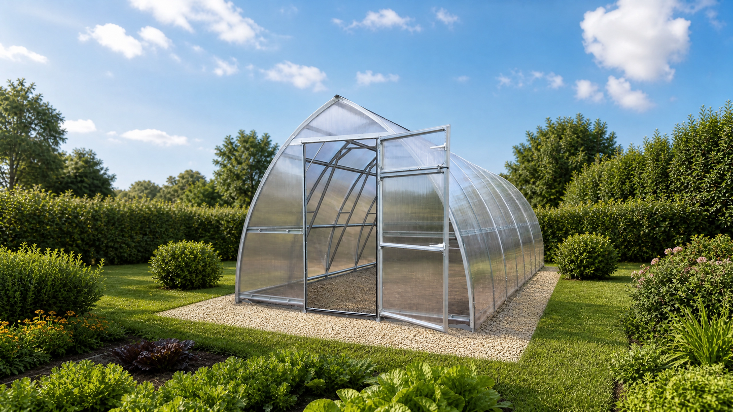 GREENHOUSE SUNGROW, 24 M² (3M X 8M; 9.8FT X 26FT)