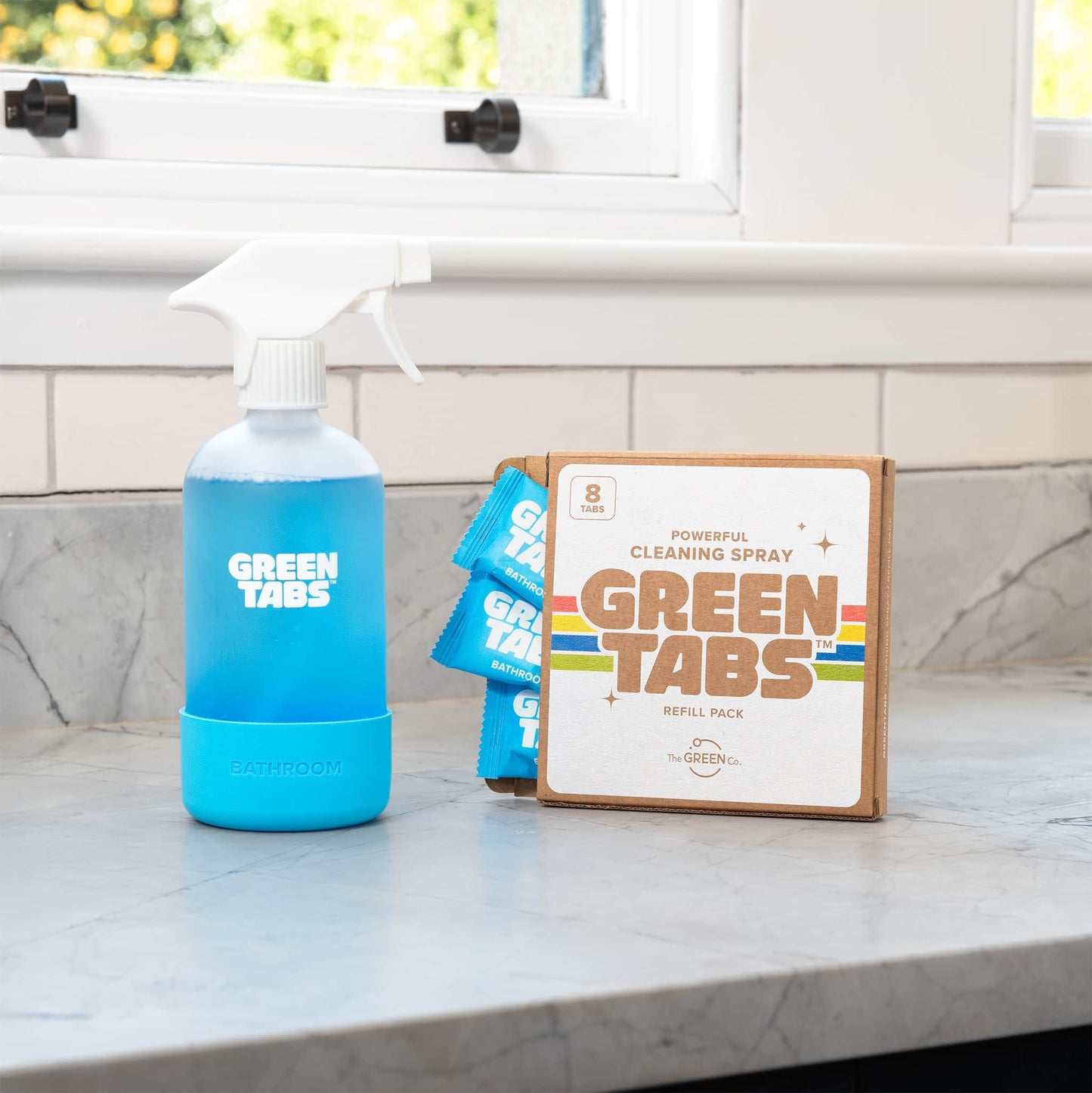 GreenTabs™ Cleaning Spray Refills – 8 Pack Plant-Powered, Plastic-Free & Eco-Friendly