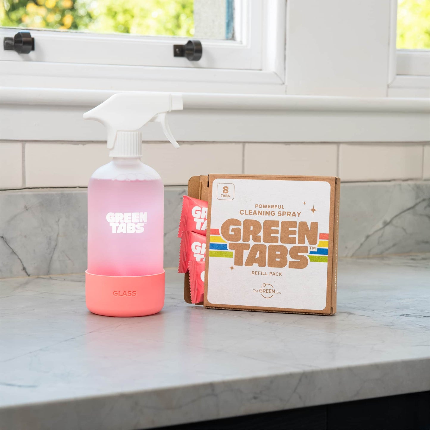 GreenTabs™ Cleaning Spray Refills – 8 Pack Plant-Powered, Plastic-Free & Eco-Friendly