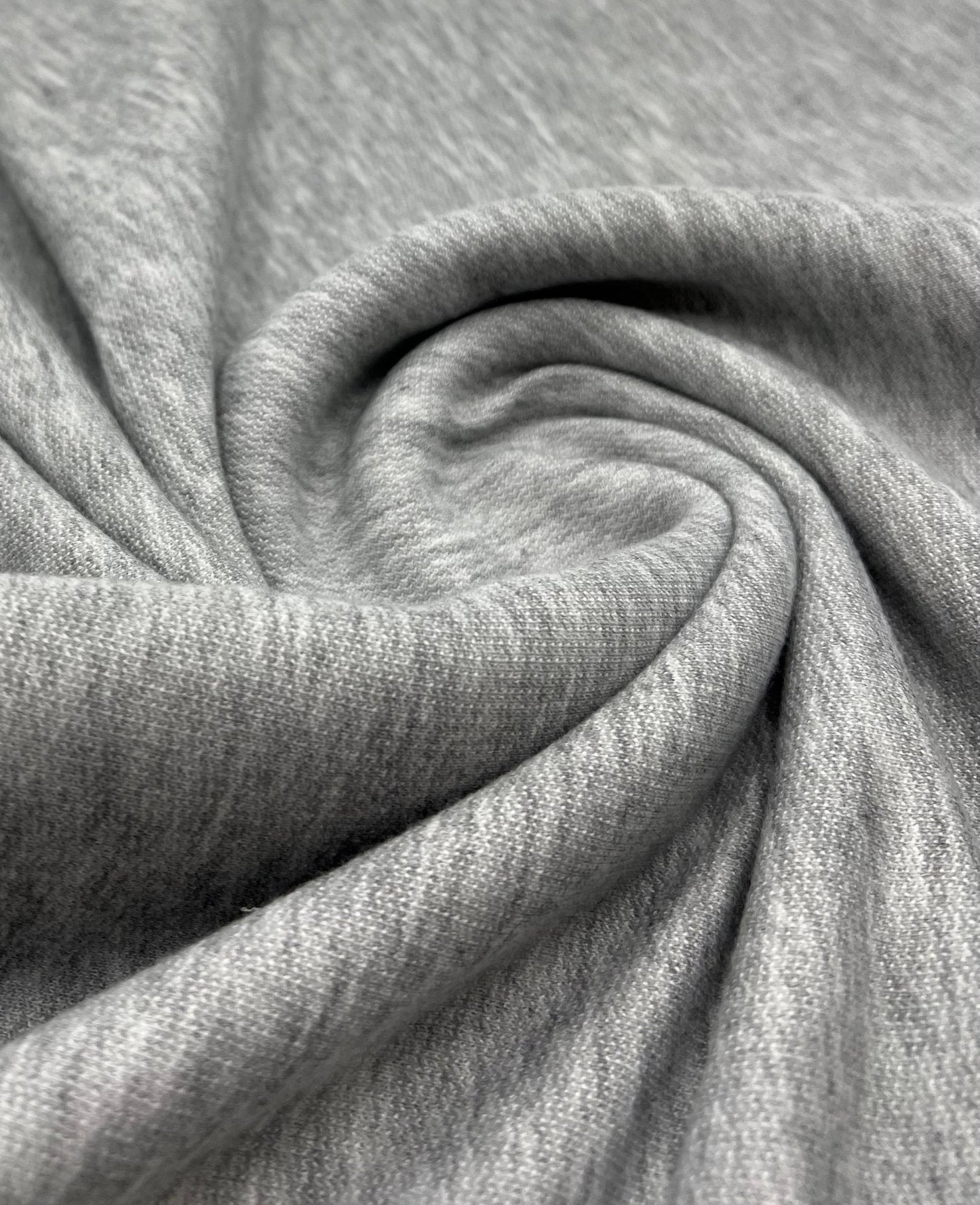 Grey 235GSM Poly French Terry Loopback Fabric