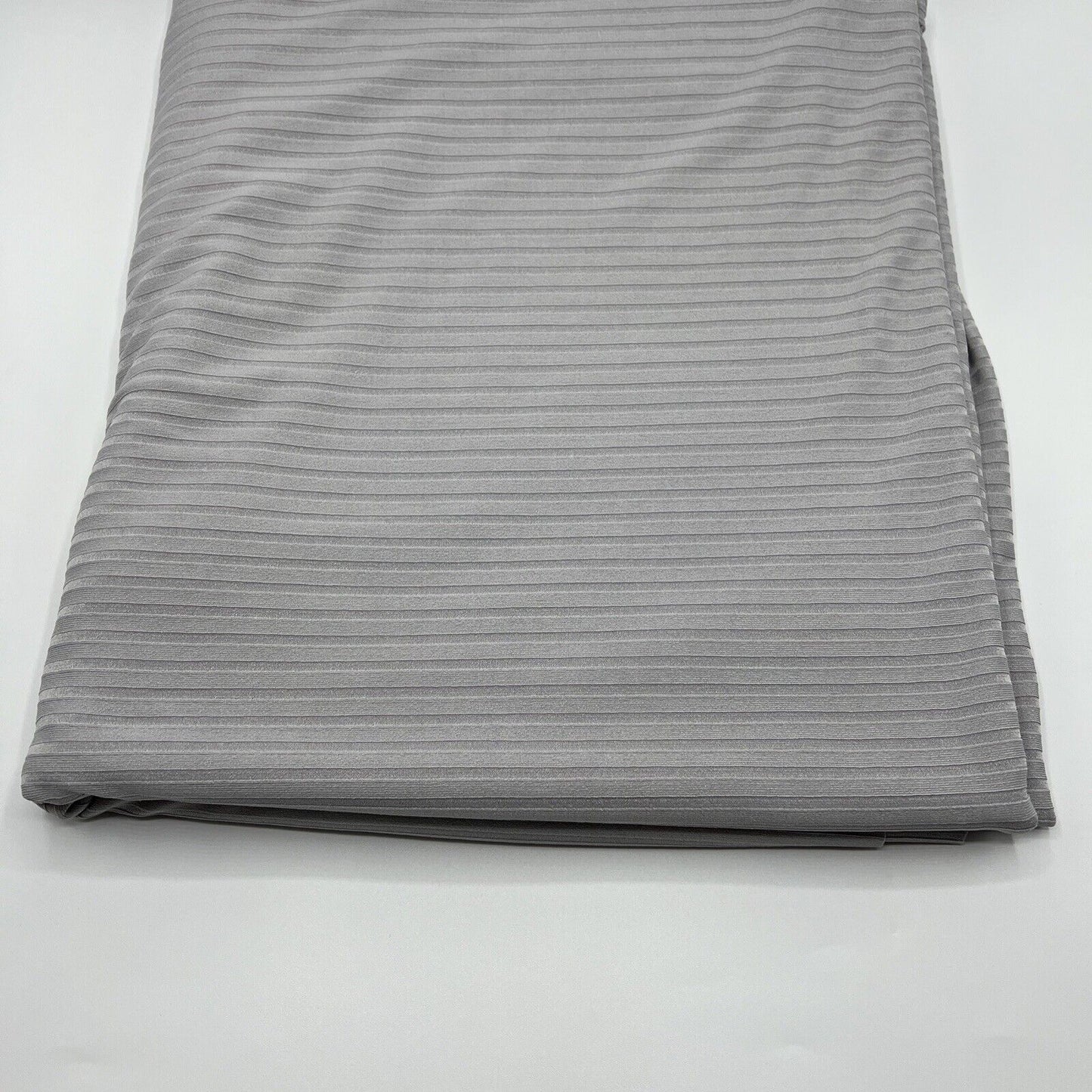 Grey 8x4 Wide Rib Stretch Fabric