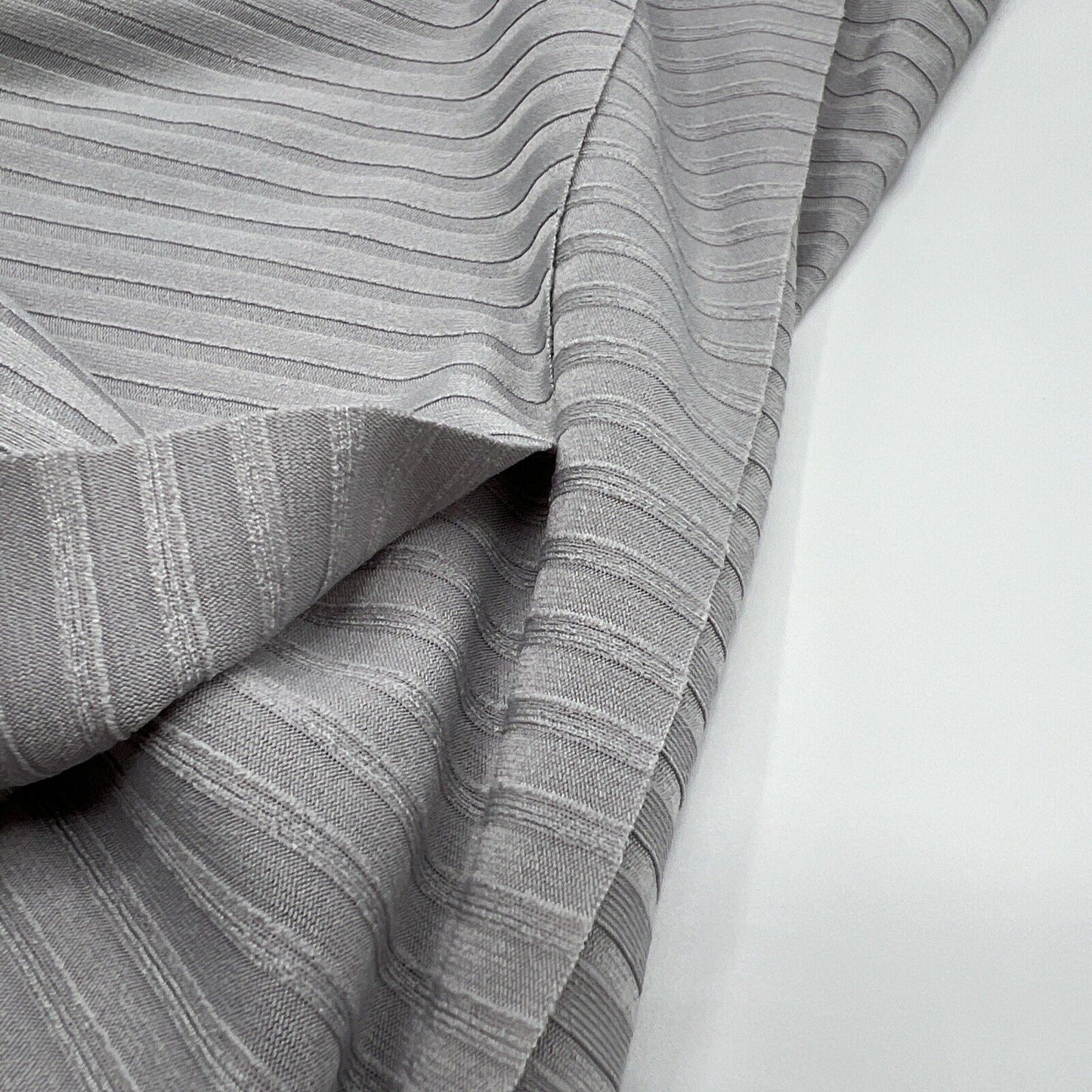 Grey 8x4 Wide Rib Stretch Fabric