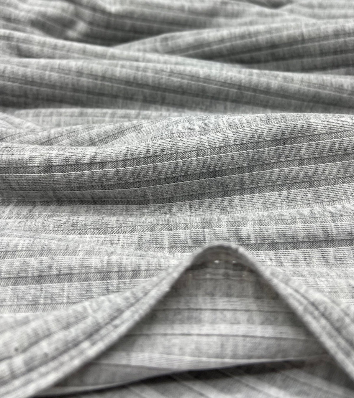 Grey 8x4 Wide Soft Rib Stretch Fabric