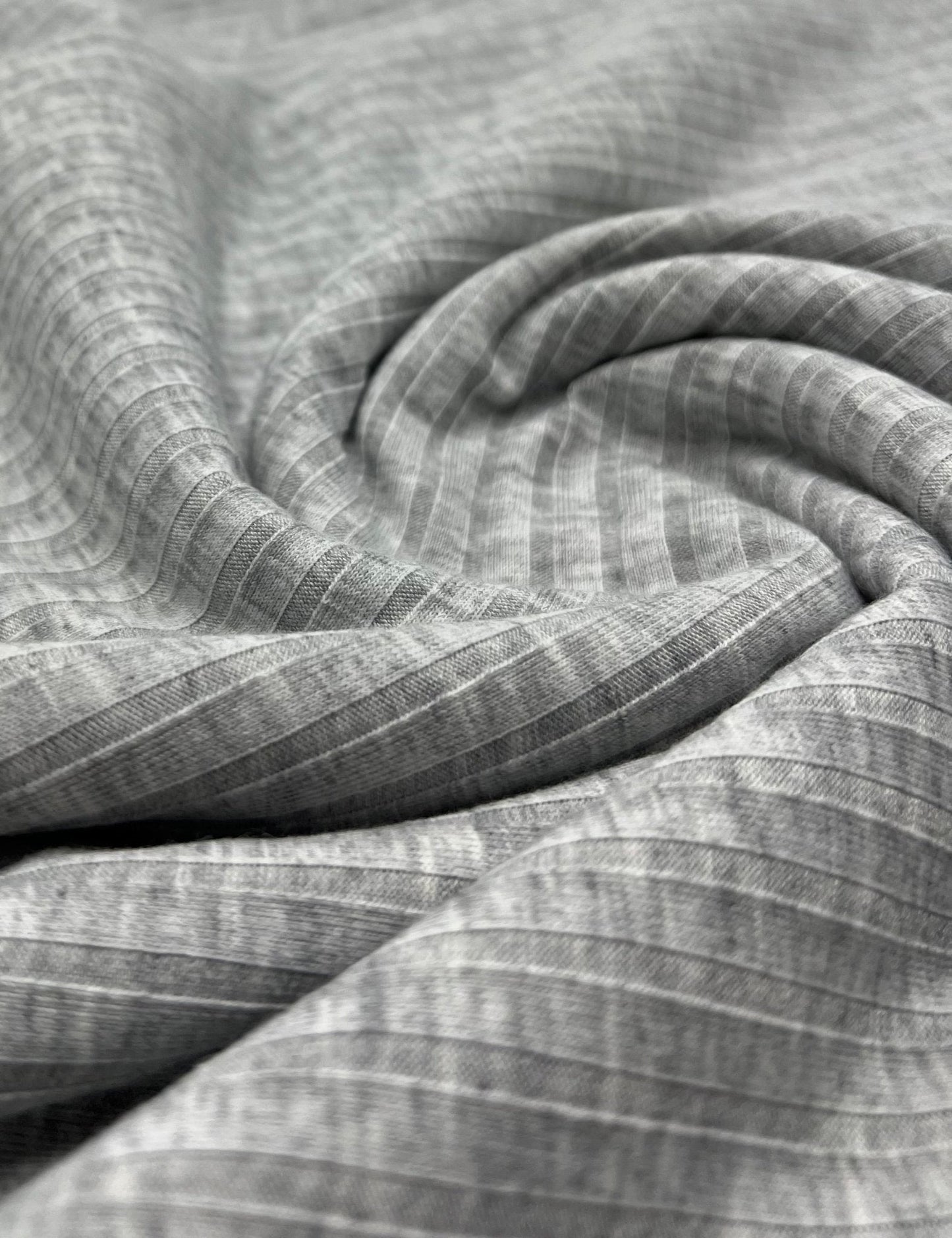 Grey 8x4 Wide Soft Rib Stretch Fabric