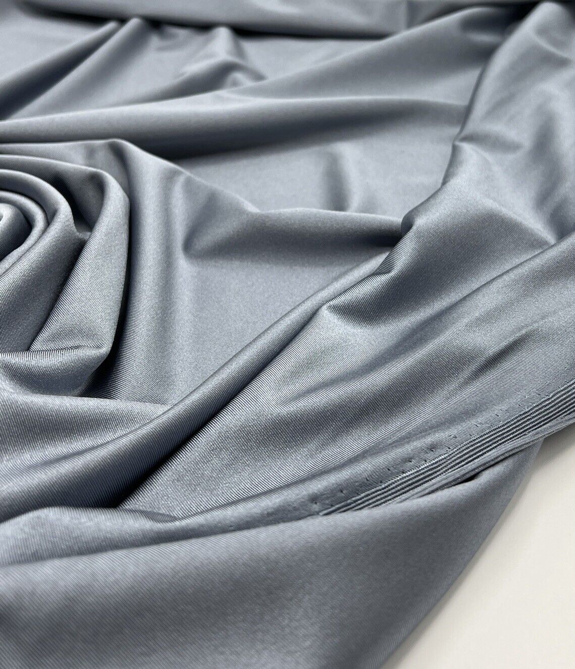 Grey Blue Tint Swimwear / Sportswear 4 Way Stretch Fabric