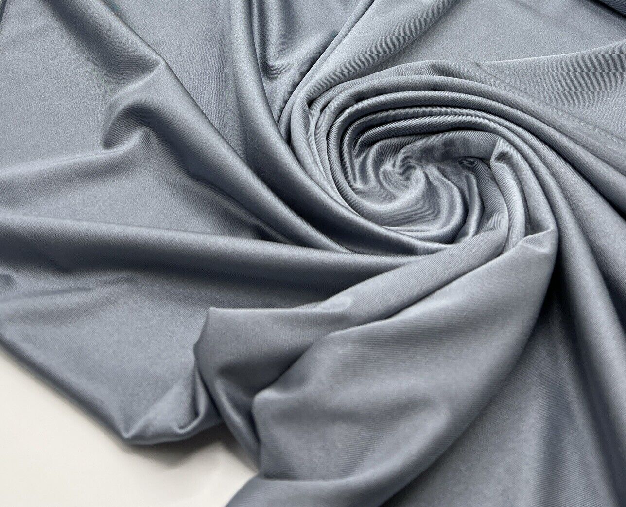 Grey Blue Tint Swimwear / Sportswear 4 Way Stretch Fabric