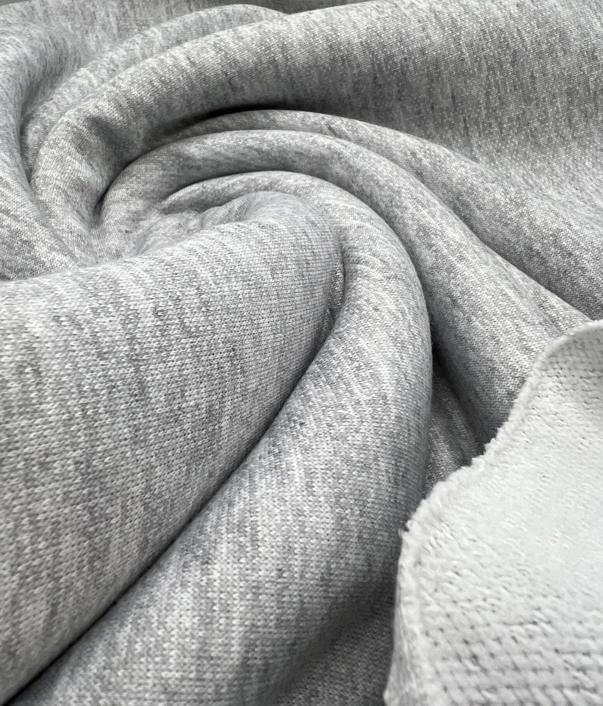 Grey Thick French Terry Loopback Fabric