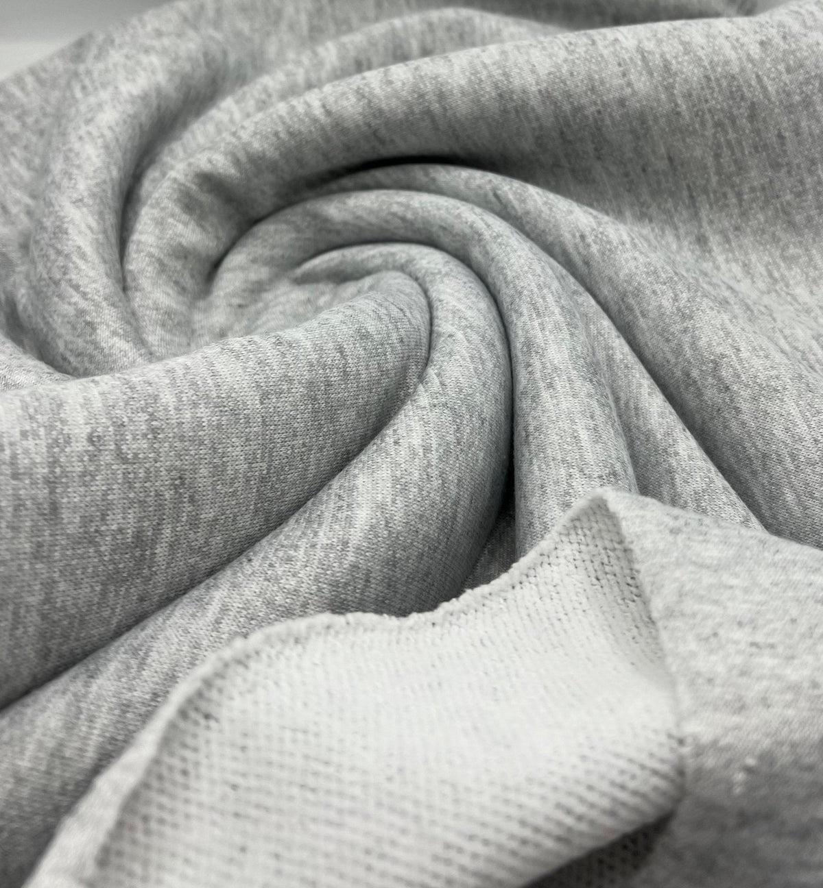 Grey Thick French Terry Loopback Fabric