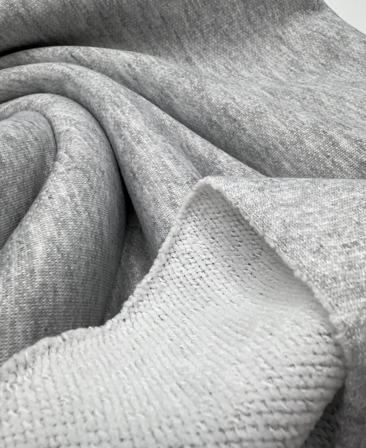 Grey Thick French Terry Loopback Fabric