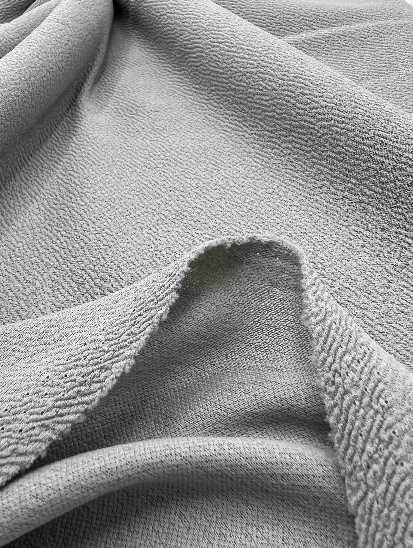 Plain Grey Liverpool bullet Stretch Fabric