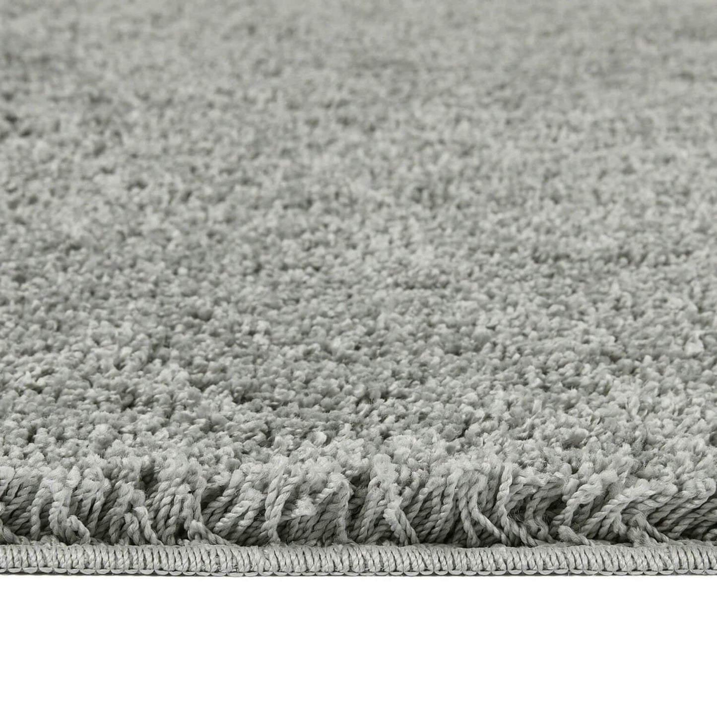 Washable Ghost Grey Shaggy Rug
