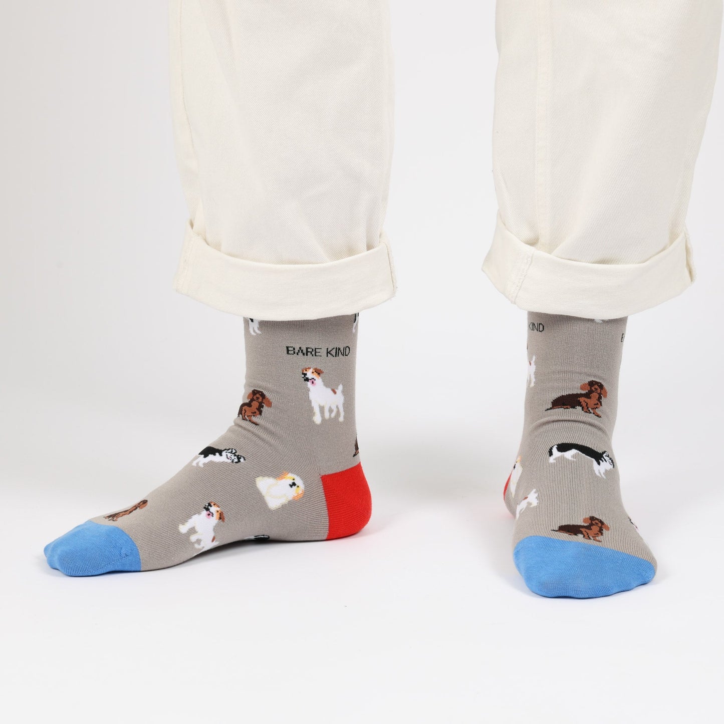 Grey Dog Pet Pair Bamboo Sock Set