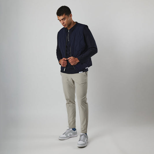 Tailored 4 Way Stretch Pant - Light Grey