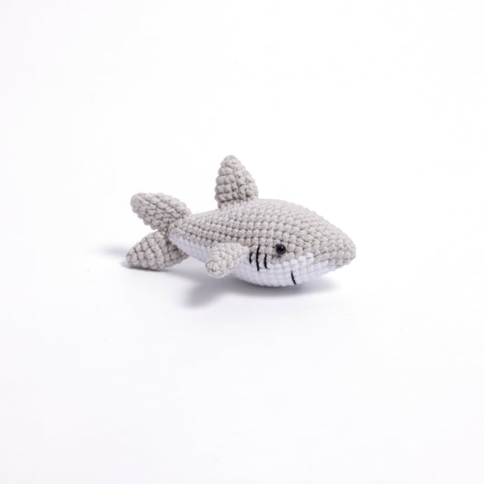 Cheeky Crochet Shark Charm – The Cutest Tiny Shark to Guard Your Bag