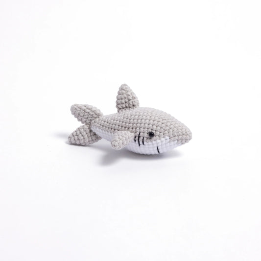 Cheeky Crochet Shark Charm – The Cutest Tiny Shark to Guard Your Bag