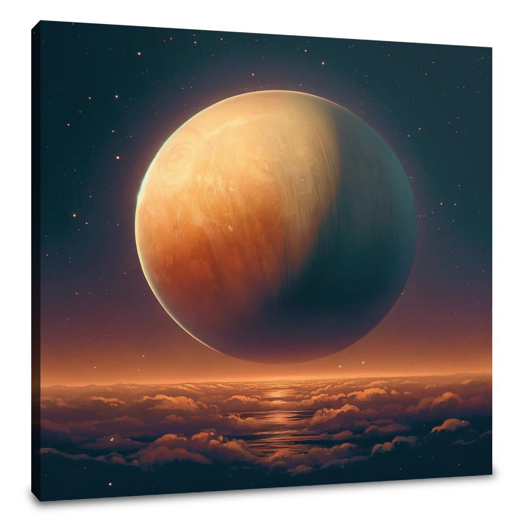 Titan's Hazy Enigma Canvas