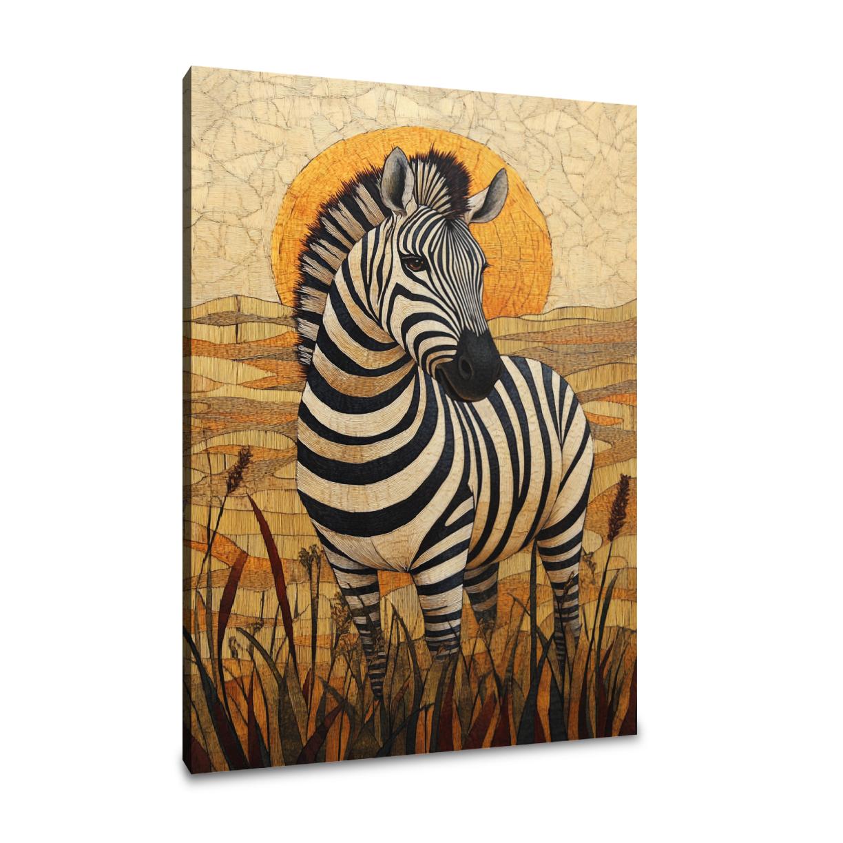 Zebra Elegance Canvas