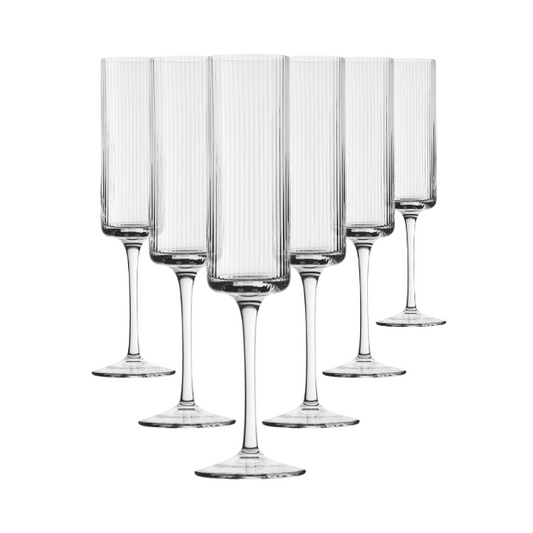 Hayworth Champagne Flutes - 250ml - Set of 6